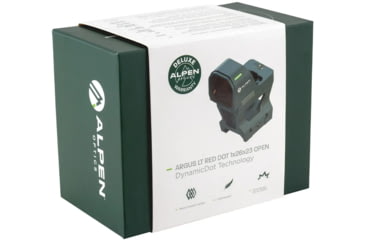 Image of Alpen Argus LT 1x26x23mm Open Red Dot Sight, 3 Reticle Options, 3 MOA Dot, Black, 1212960