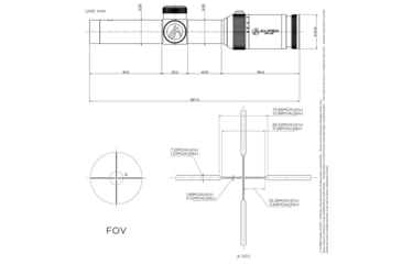 Image of Alpen XP 1-6X24mm LPVO 30mm Tube Rifle Scope, Second Focal Plane, Duplex Illuminated Reticle, 1212953