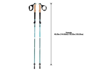 Image of Alpha Aluminum Trekking Poles 1Pr, Glacier Melt, 1410045