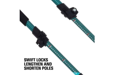 Image of Alpha Aluminum Trekking Poles 1Pr, Glacier Melt, 1410045