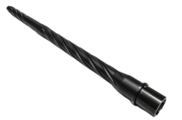 Image of Alpha Shooting Sports 5.56x45mm NATO, 16in, Mid Spiral Fluted Barrel, Contour Profile, 1-8 Twist, 1/2x28 Thread, Nitride Black, ALP16NIT556SFEXTNIT