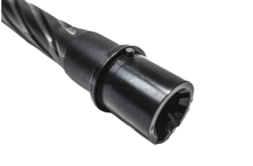 Image of Alpha Shooting Sports 5.56x45mm NATO, 16in, Mid Spiral Fluted Barrel, Contour Profile, 1-8 Twist, 1/2x28 Thread, Nitride Black, ALP16NIT556SFEXTNIT