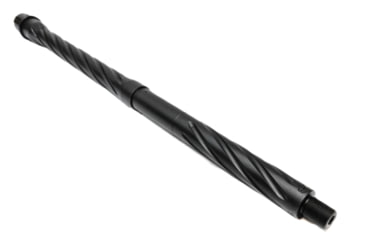Image of Alpha Shooting Sports 5.56x45mm NATO, 16in, Mid Spiral Fluted Barrel, Contour Profile, 1-8 Twist, 1/2x28 Thread, Nitride Black, ALP16NIT556SFEXTNIT