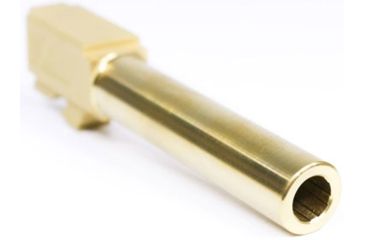 Image of Alpha Shooting Sports ALPHA G19 9MM Match Grade Barrel, 4in, Gold, ALPG199MMTIN