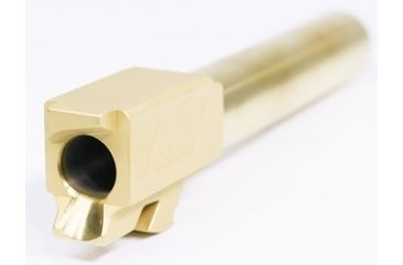 Image of Alpha Shooting Sports ALPHA G19 9MM Match Grade Barrel, Gold, 4in ALPG199MMTIN