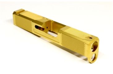 Image of Alpha Shooting Sports ALPHA V5.2 G43 Executive Carry Pistol Slide - TiN, Gold G43EXECV5.2TiN
