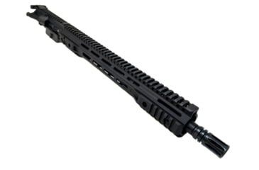 Image of Alpha Shooting Sports SSR15 Upper Receiver, 5.56x45mm NATO, 16in, Hybrid Profile, Mid Length, 1-8 Twist, Free Floating M-LOK Handguard, A2 Flash Hider, Anodized Black, 16556SSR15