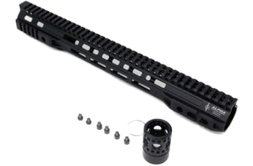 Image of Alpha Shooting Sports Super Slim Rail Handguard, 15 in, Black, SSR15