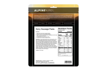 Image of Katadyn Alpine Aire Foods Spicy Sausage Pasta - 2 Servings, No Color, 60439