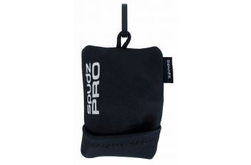 Image of Alpine Innovations Spudz Pro Microfiber Cloth Lens Cleaner, w/Sudz cleaning spray, Black SPROFD20-S-G10