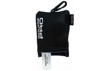 Image of Alpine Innovations Spudz Pro Microfiber Cloth Lens Cleaner, w/Sudz cleaning spray, Black SPROFD20-S-G10