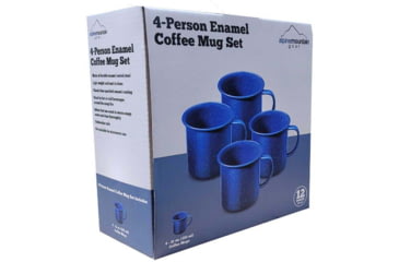 Image of Alpine Mountain Gear Enamelware Mug Set - 4 Person, AMG12ENM-4MUG