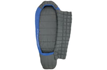 Image of ALPS Mountaineering Fusion 40 Lightweight Sleeping Bag, Twilight Blue/Coal, 32in x 82in, 4300433