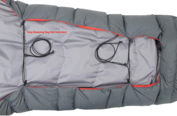 Image of ALPS Mountaineering Pinnacle Lightweight Quilt, Charcoal/Red, 4990444