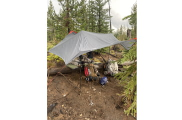 Image of ALPS Mountaineering Ultra-Light Tarp Shelter, Charcoal/Red, 5970018