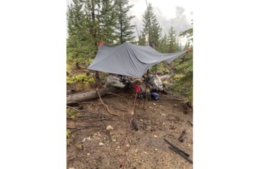 Image of ALPS Mountaineering Ultra-Light Tarp Shelter, Charcoal/Red, 5970018