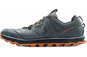 Image of Altra Arrows Lone Peak 4.5 Trailrunning Shoe - Mens, Gray/Orange, 12 US, AL0A4PE5-280-12