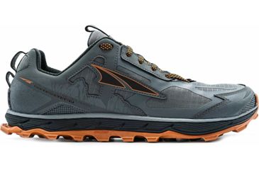 Image of Altra Arrows Lone Peak 4.5 Trailrunning Shoes - Men's, Gray/Orange, 12 US, AL0A4PE5-280-12