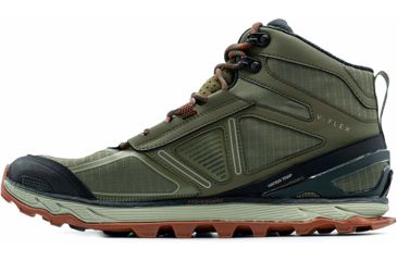 Image of Altra Arrows Lone Peak 4 Mid Mesh Trailrunning Shoe - Mens, Ivy Green/Red Clay, 14 US, ALM1855H-391-14