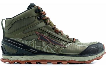 Image of Altra Arrows Lone Peak 4 Mid Mesh Trailrunning Shoes - Men's, Ivy Green/Red Clay, 14 US, ALM1855H-391-14