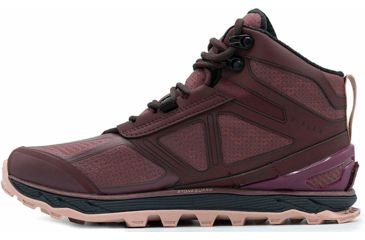 Image of Altra Arrows Lone Peak 4 Mid RSM Trailrunning Shoe - Womens, Dark Port/Light Rose, 6.5 US, ALW1855N-607-6.5