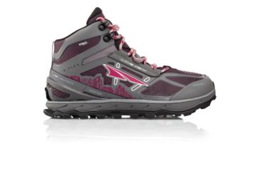 Image of Altra Arrows Lone Peak 4 Mid RSM Trailrunning Shoes - Womens, Gray/Purple, Medium, 9, ALW1855N25409000M1