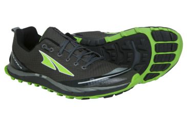 Image of Altra Arrows Superior 2.0 Trail Running Shoe - Mens-Gray/Green-Medium-10 US