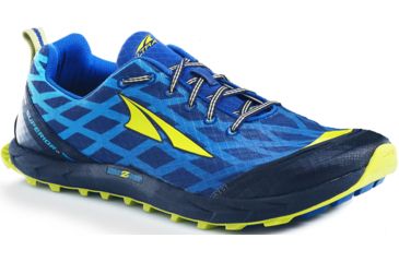 Image of Altra Arrows Superior 2.0 Trail Running Shoe - Men's-Navy/Lime-Medium-11