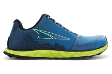 Image of Altra Arrows Superior 4.5 Trailrunning Shoes - Mens, Blue/Lime, 11, AL0A4VQB431-11-MED