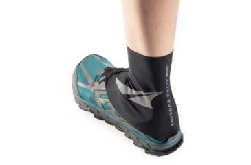 Image of Altra Arrows Footwear Trail Gaiter, Black/Gray, Small, AL16301R020-S-