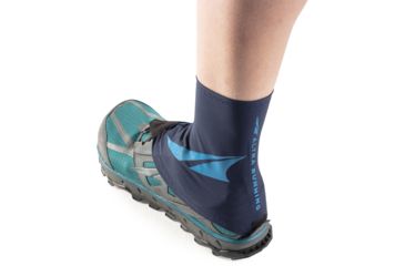 Image of Altra Arrows Footwear Trail Gaiter, Navy/Light Blue, Small, AL16301R446-S-