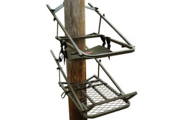 Image of Amacker Outdoors Climb &amp; Carry Deer Thief Tree Stand/Game Cart Combo AM82021 - Tree stand configuration