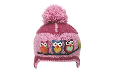 Image of Ambler Hoot Beanie - Kids, Raspberry, Small, F18-0008-A/RAS-S/P1