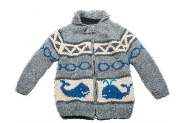 Image of Ambler Whale Sweater - Kid's-S/M -Heather Gray