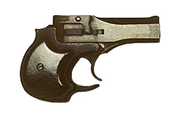 Image of American Derringer Standard Pistol, .22 Winchester Magnum Rimfire, 3in barrel, blued finish steel frame, black grip, 2-barrel, blade front, 2 round magazine, ADSTD.22WRMGR31FRRMPG