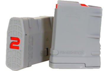 Image of Amend2 Mod-2 Model Rifle Magazine, SR-25/AR-10, 7.62x51, 10-Round, Gray, 762MOD2GRY10-10RD