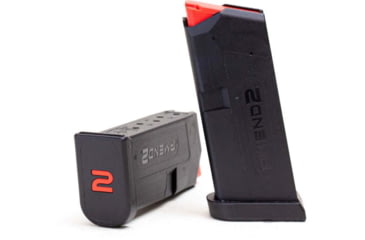 Image of Amend2 A2-42 Pistol Magazine, Glock 42, .380 Auto, 6 Round, Black, 1 Pack, Polymer, A2GLOCK42BLK-6RD