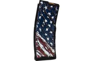 Image of Amend2 American Flag AR-15/M4/M16 Mod-3 5.56x45mm NATO/.223 Remington 30 Round Rifle Magazine, Black, 30, 556MOD3FLAG30