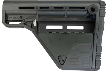 Image of Amend2 AMS Modular Mil-Spec Carbine Stock, Lower Storage Only Model, Black, A2AMSLOWSBLK