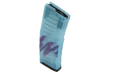 Image of AMEND2 AR-15/M4/M16 5.56X45MM NATO/.223 REM MOD-C TRANS TEAL CUSTOM PRINTED JAZZ 30/RD MAG, 556MODCJAZZ30