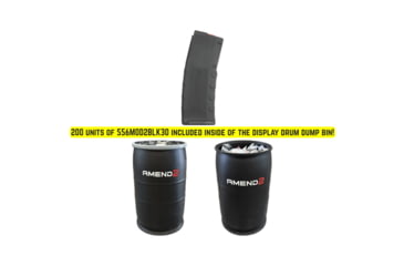 Image of Amend2 AR-15 MOD 2 5.56 30 Rounds Rifle Magazine - 200 Mags &amp; 30GAL Drum, Black, 30, A2MAGDRUMMOD2