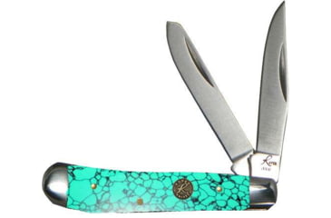 Image of American Buffalo Knife Abkt Roper Series Stone Peanut Peanut 2-blade Sea Foam