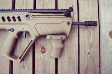 Image of American Built Arms Company SBR T-Grip Vertical Grip, Flat Dark Earth, Small ABASBRTFDE