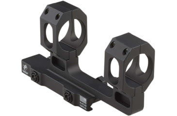 Image of American Defense Manufacturing 2in Offset, 1.93in Top of Rail to Centerline of Rings, 34mm Dual Ring Scope Mount w/ 1/2in Titanium GI Bolts, Black, Small, AD-RECON-H-34-TGIB