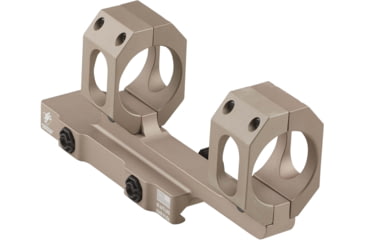 Image of American Defense Manufacturing 2in Offset, 20MOA. 34mm Dual Ring Scope Mount w/ 1/2in Titanium GI Bolts, Flat Dark Earth, Small, AD-RECON-20-MOA-34-FDE-TGIB