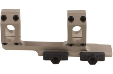 Image of American Defense Manufacturing 2in Offset, 20MOA. 34mm Dual Ring Scope Mount w/ 1/2in Titanium GI Bolts, Flat Dark Earth, Small, AD-RECON-20-MOA-34-FDE-TGIB