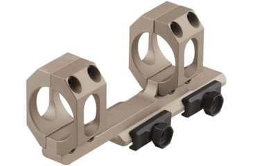Image of American Defense Manufacturing 2in Offset, 20MOA. 34mm Dual Ring Scope Mount w/ 1/2in Titanium GI Bolts, Flat Dark Earth, Small, AD-RECON-20-MOA-34-FDE-TGIB