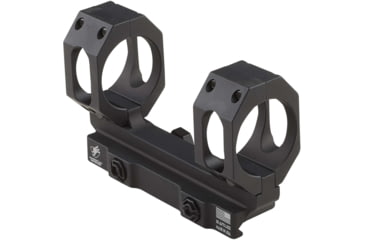 Image of American Defense Manufacturing 30mm Straight Up Dual Ring Scope Mount w/ 1/2in Titanium GI Bolts, Black, Small, AD-RECON-S-30-TGIB