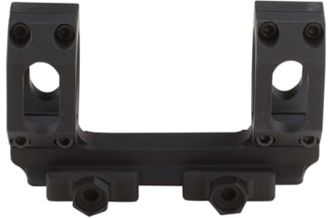 Image of American Defense Manufacturing 30mm Straight Up Dual Ring Scope Mount w/ 1/2in Titanium GI Bolts, Black, Small, AD-RECON-S-30-TGIB