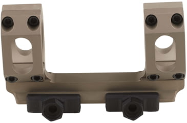 Image of American Defense Manufacturing 30mm Straight Up Dual Ring Scope Mount w/ 1/2in Titanium GI Bolts, Flat Dark Earth, Small, AD-RECON-S-30-FDE-TGIB